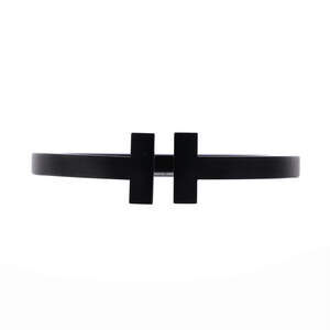 Tiffany & Co. T Square Bracelet Black Coated Steel